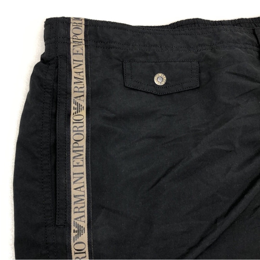 Giorgio Emporio Armani Swim Boxer Brief Black Trunks Men’s Size 54 US 38 2XL - Picture 11 of 11